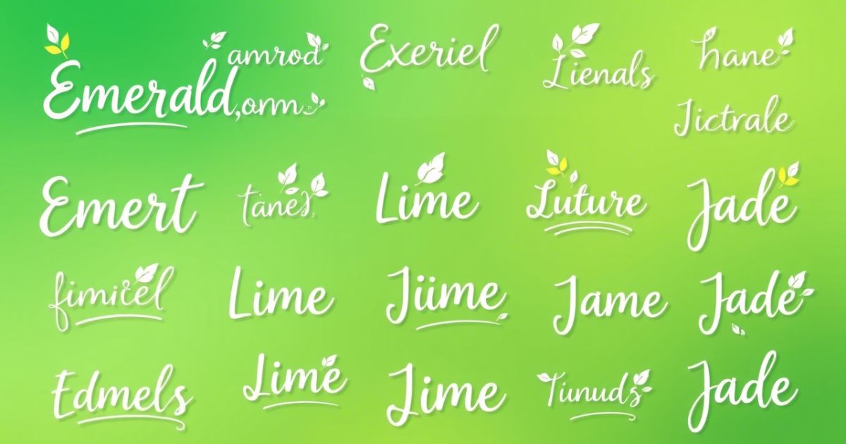 Green Nicknames (hand-picked)