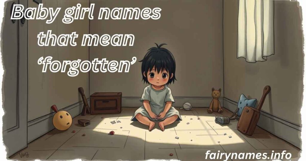 Baby girl names that mean ‘forgotten’