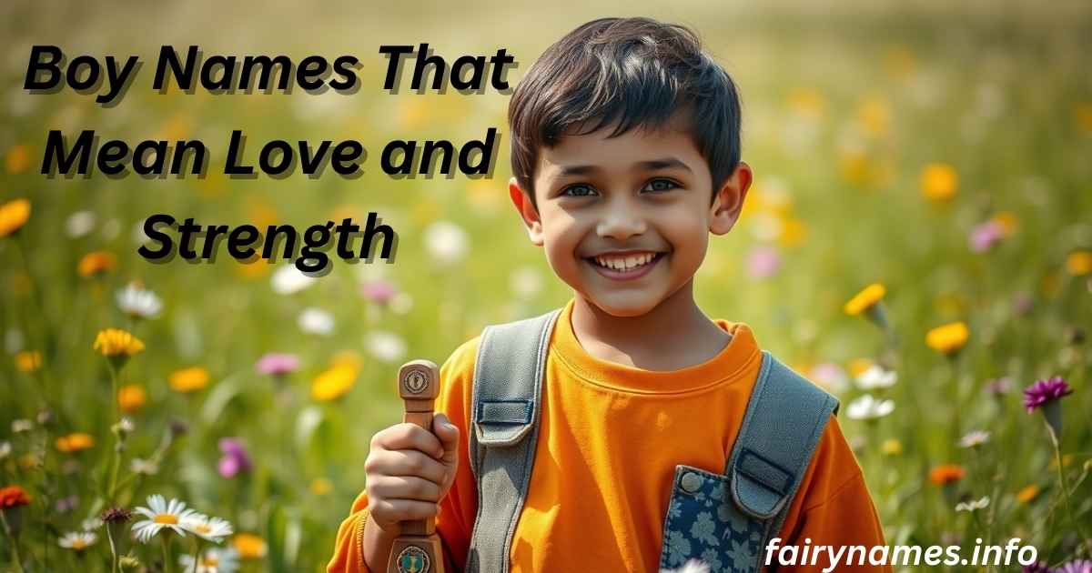 Boy Names That Mean Love and Strength