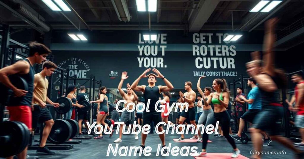 Cool Gym YouTube Channel Name Ideas