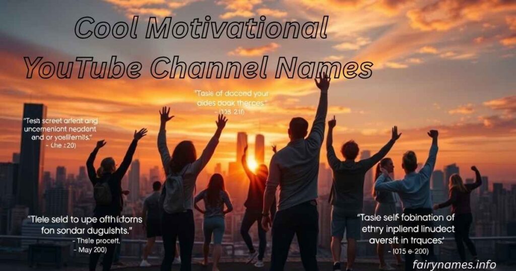 Cool Motivational YouTube Channel Names 