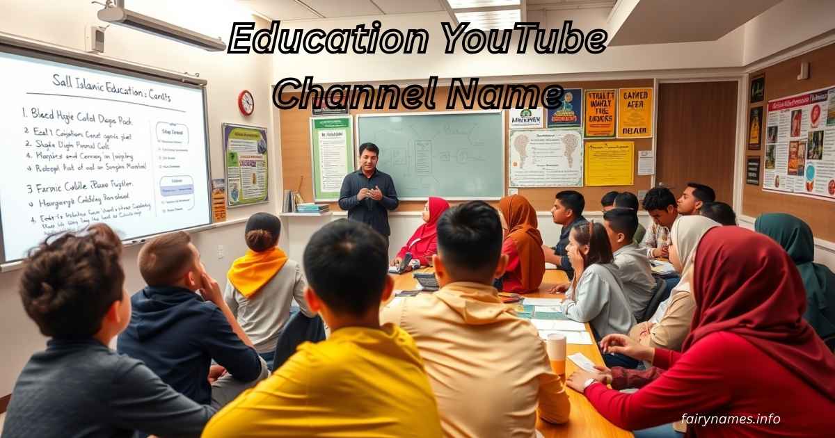 Education YouTube Channel Name
