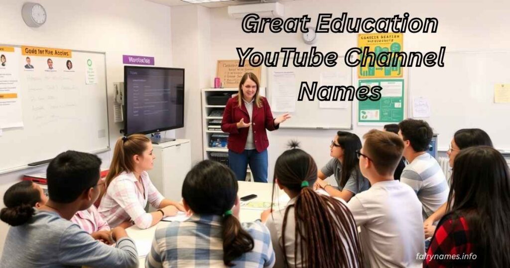 Great Education YouTube Channel Names
