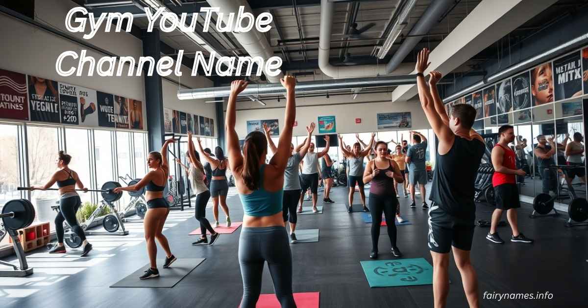Gym YouTube Channel Name