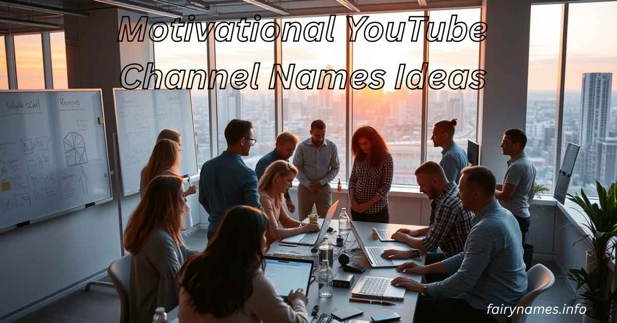 Motivational YouTube Channel Names Ideas