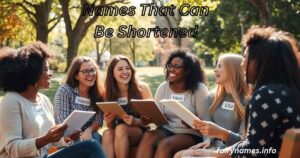 NAMES THAT CAN BE SHORTENED visual data 3