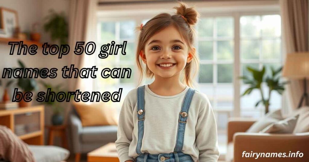 The top 50 girl names that can be shortened
