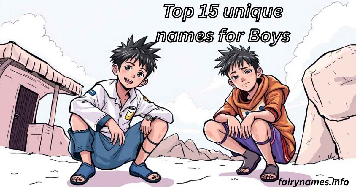 Top 15 unique names for Boys