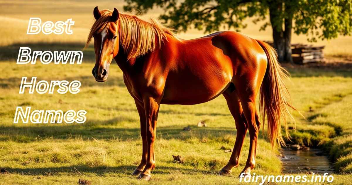 Best Brown Horse Names