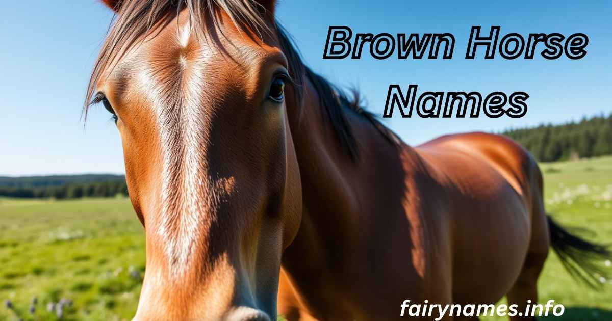 Brown Horse Names