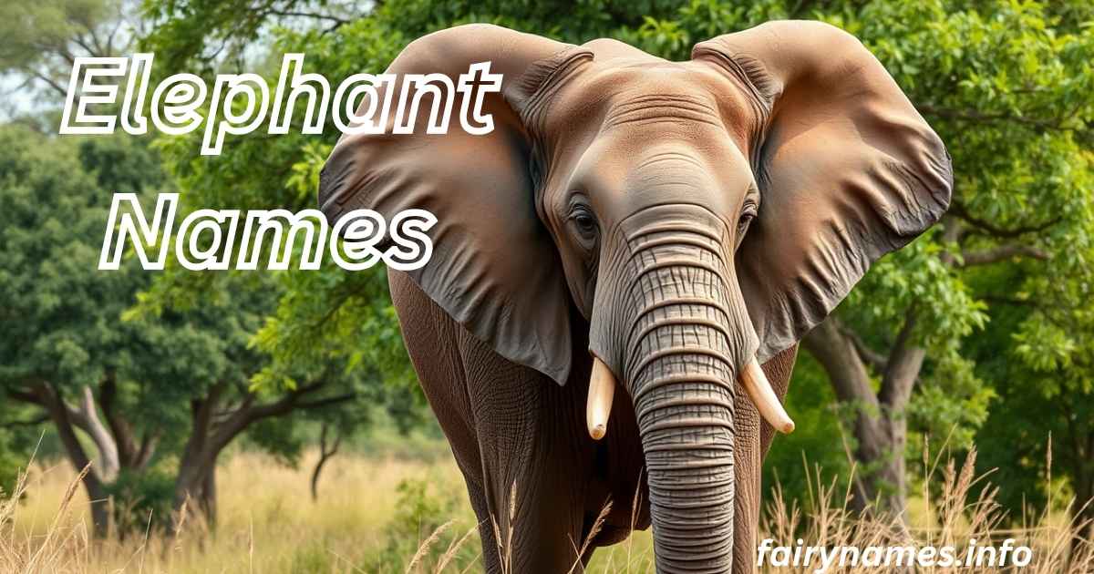Elephant Names