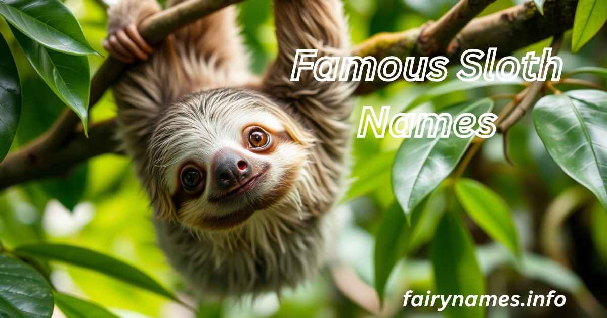 Famous Sloth Names