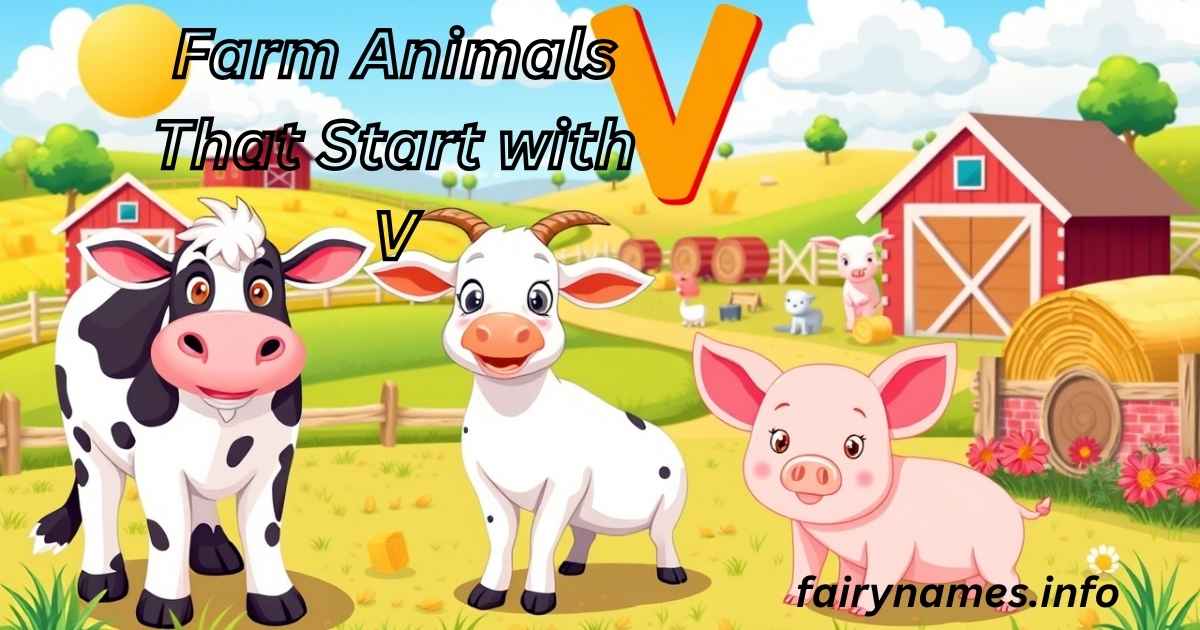 Farm Animals That Start with V