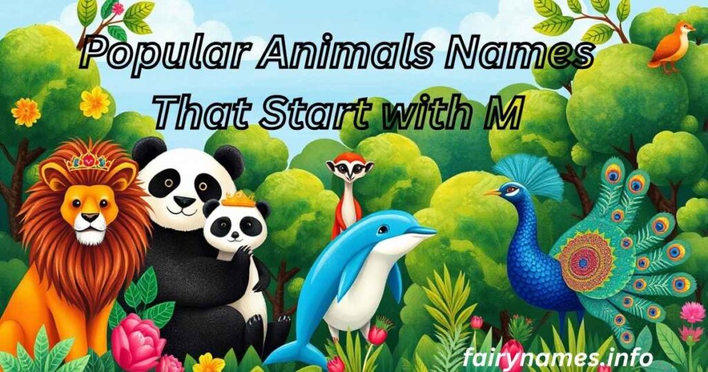 Popular Animals Names That Start with M