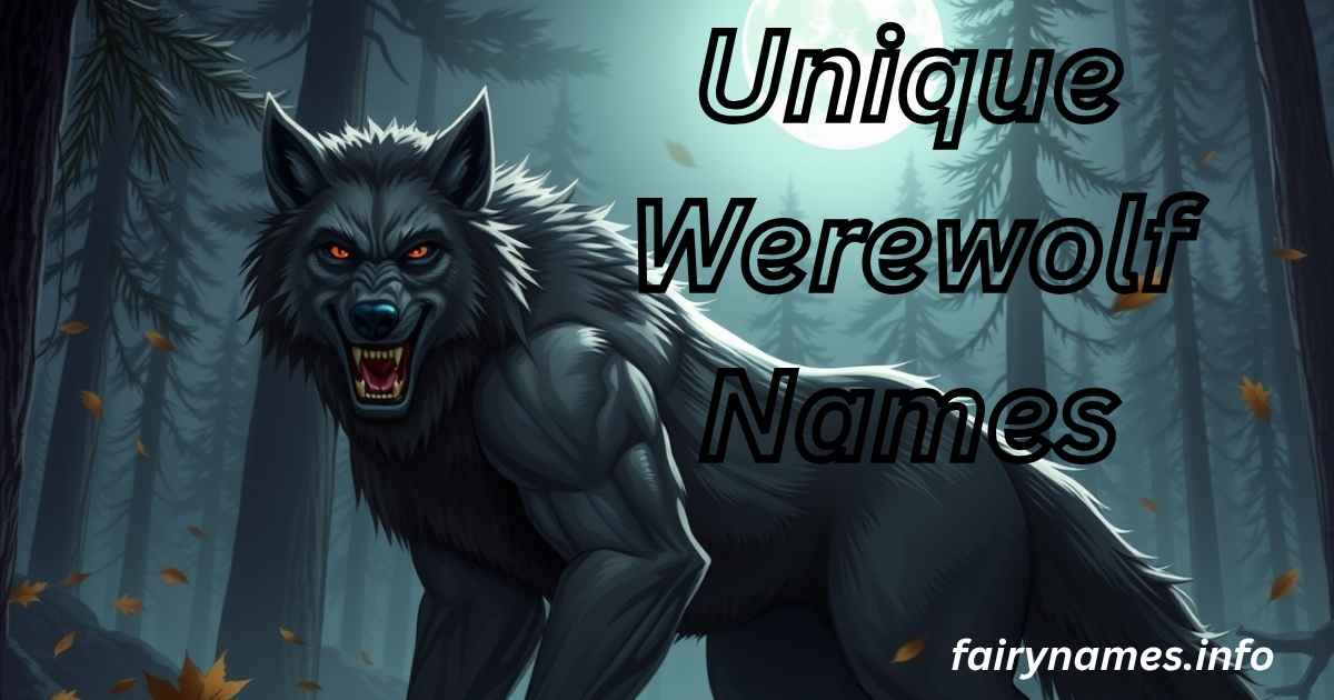 Unique Werewolf Names