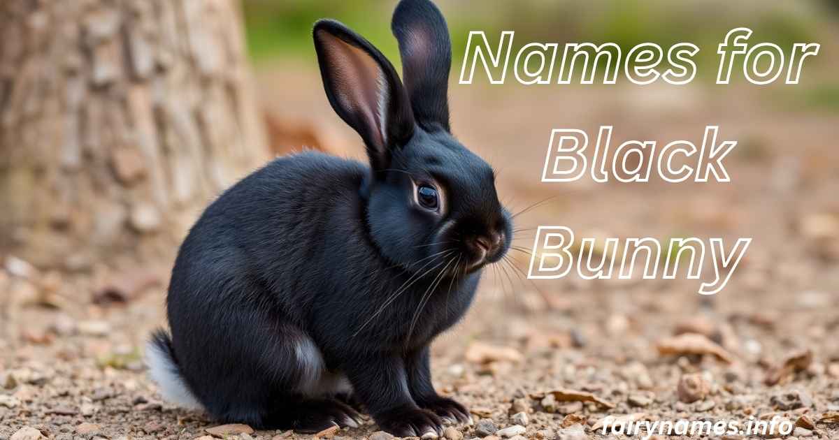Names for Black Bunny
